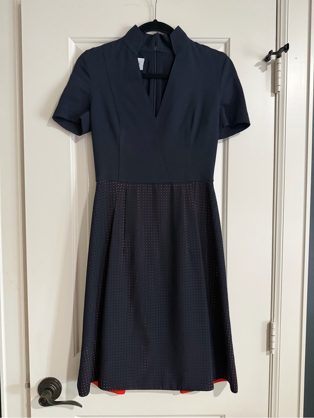Akris Punto Laser Cut Polka Dot Dress